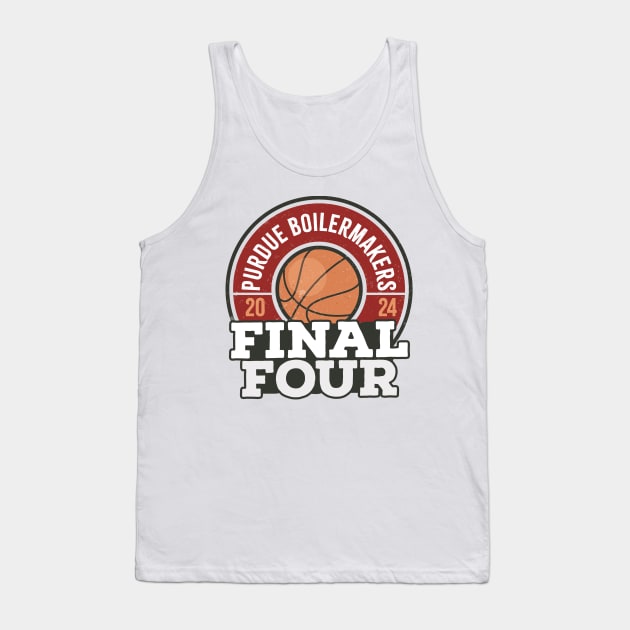 Purdue Boilermakers Final Four 2024 Red Tank Top by mnd_Ξkh0s